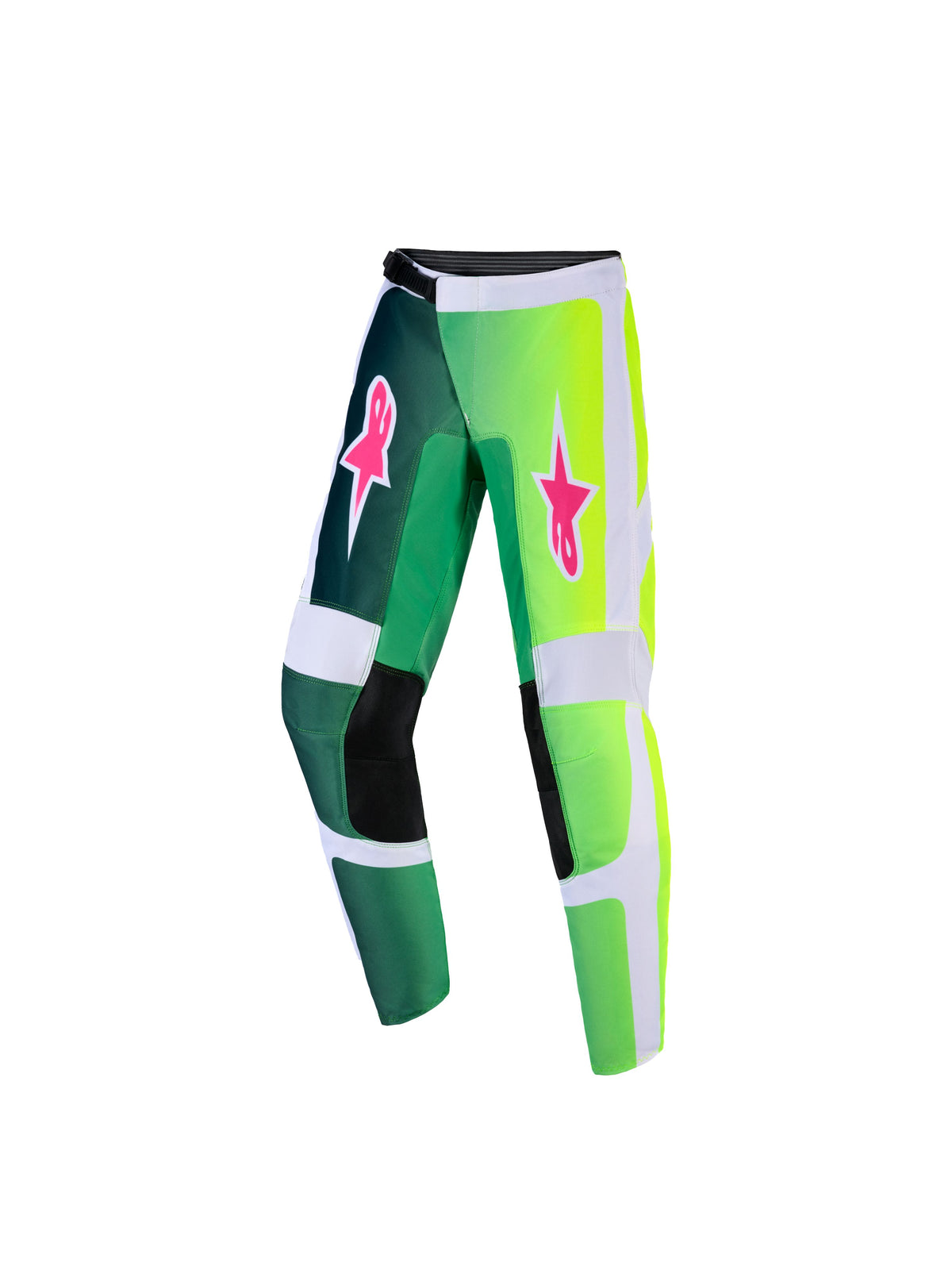 Dětské kalhoty Alpinestars Fluid Portl Youth zelená/bílá/černá