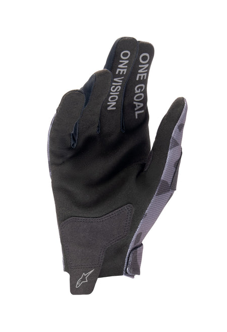 Dětské rukavice Alpinestars Radar šedá camo/černá