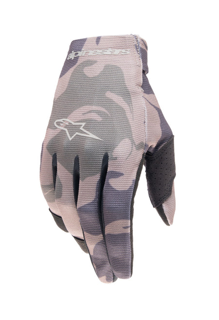 Dětské rukavice Alpinestars Radar zelená camo/hnědá