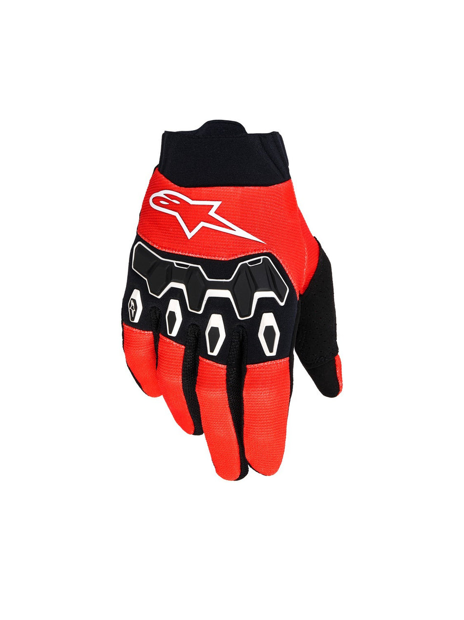 Dětské rukavice Alpinestars Full Bore V2 Youth/kids červená/černá/bílá