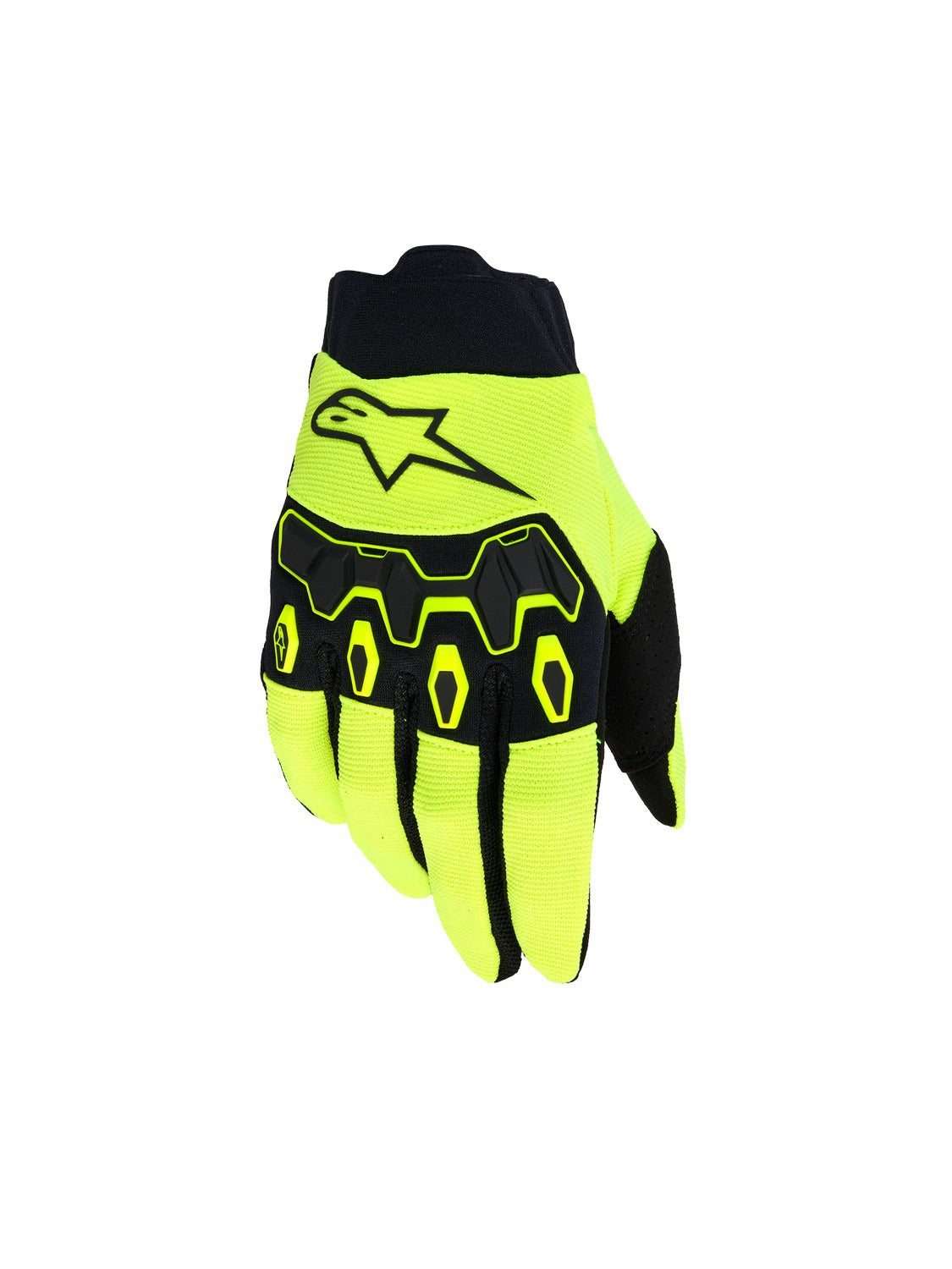 Dětské rukavice Alpinestars Full Bore V2 Youth/kids žlutá fluo/černá