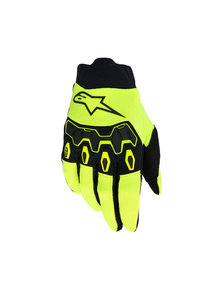 Dětské rukavice Alpinestars Full Bore V2 Youth/kids žlutá fluo/černá