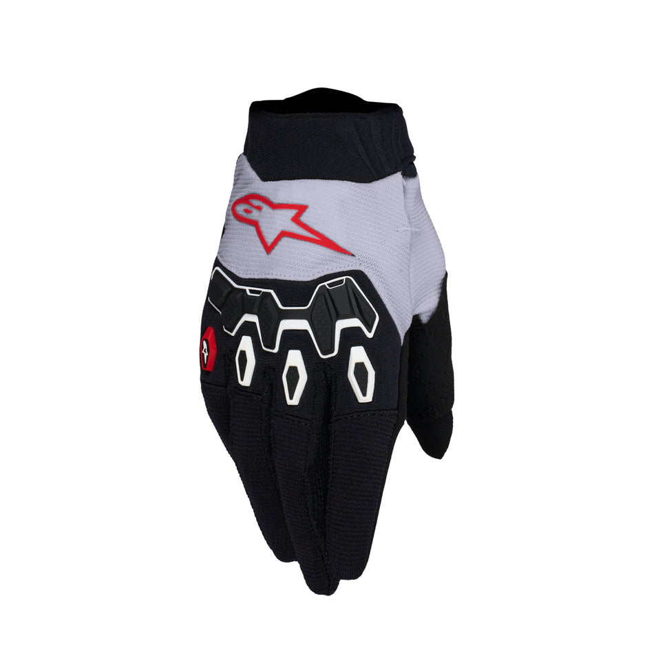 Dětské rukavice Alpinestars Full Bore V2 Youth/kids světle šeříková/černá/červená
