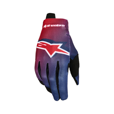 Dětské rukavice Alpinestars Radar Youth červená/tmavě modrá