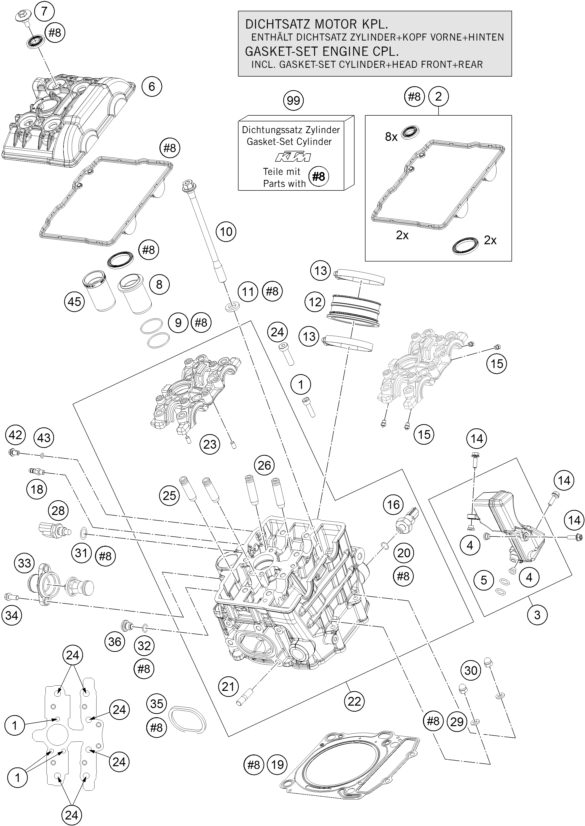 Náhled schématu CYLINDER HEAD FRONT