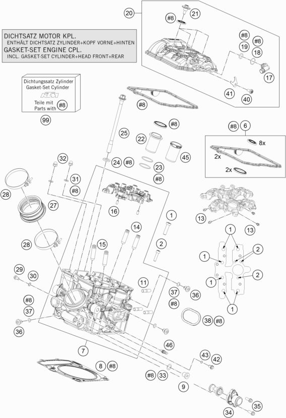 Náhled schématu CYLINDER HEAD REAR