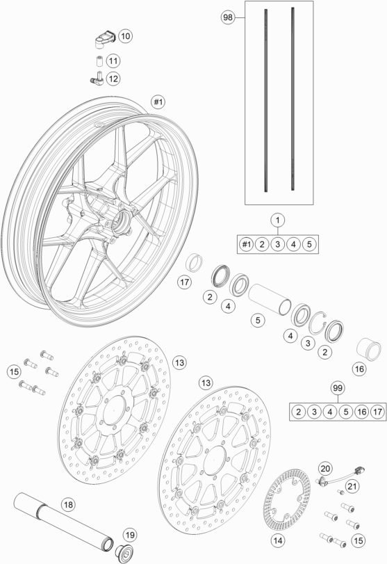 Náhled schématu FRONT WHEEL