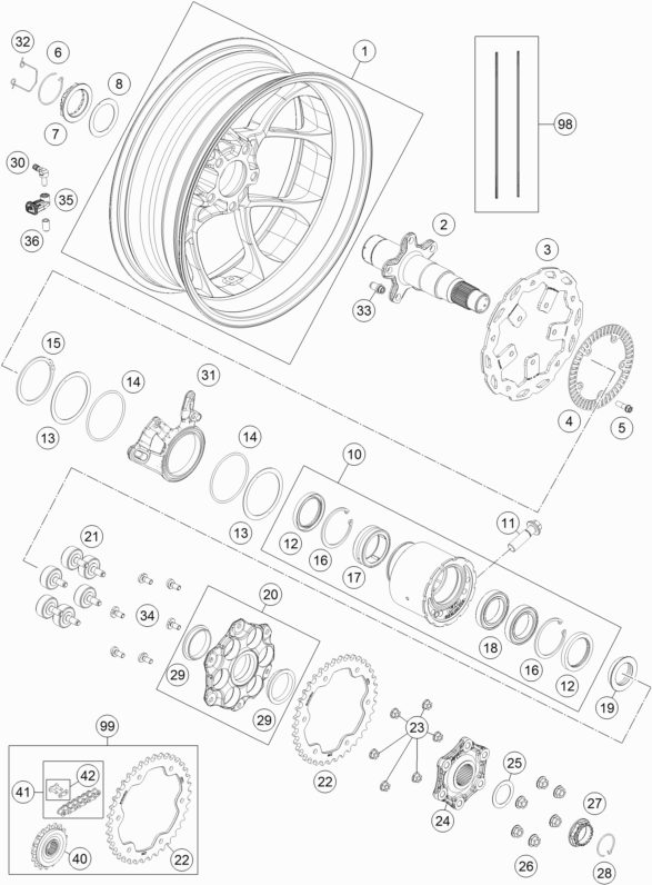 Náhled schématu REAR WHEEL