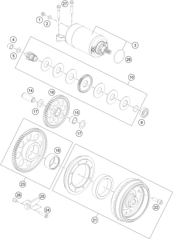 Náhled schématu ELECTRIC STARTER
