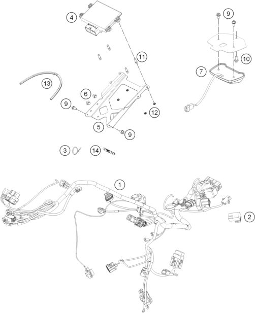 Náhled schématu WIRING HARNESS