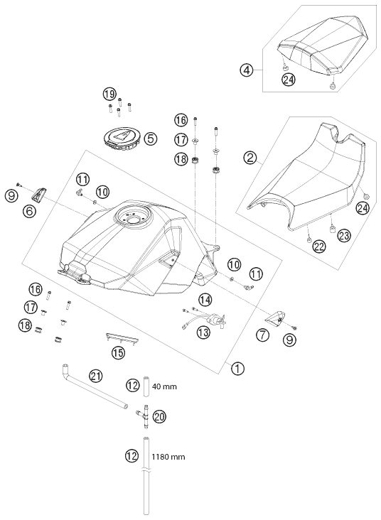 Náhled schématu TANK, SEAT