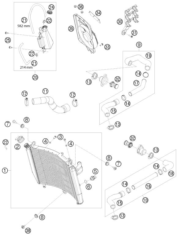 Náhled schématu COOLING SYSTEM