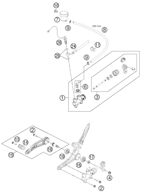 Náhled schématu REAR BRAKE CONTROL