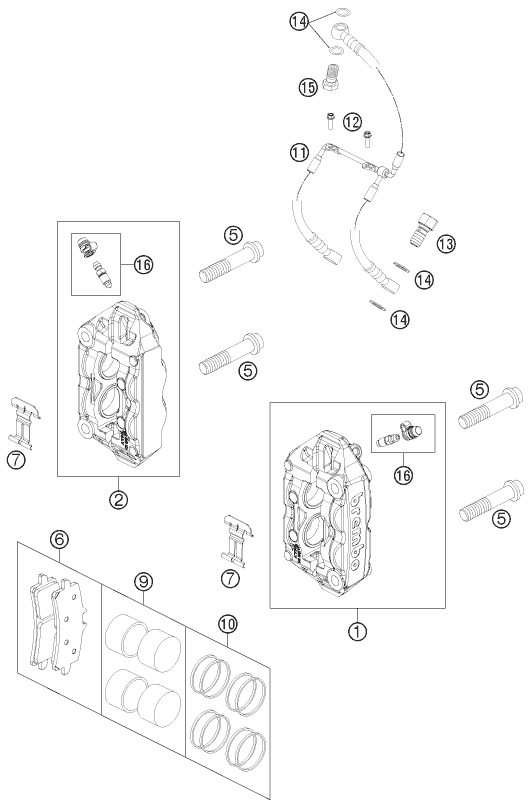 Náhled schématu FRONT BRAKE CALIPER