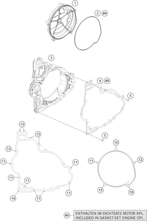 Náhled schématu CLUTCH COVER