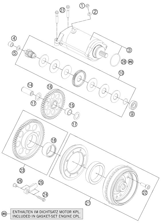 Náhled schématu ELECTRIC STARTER