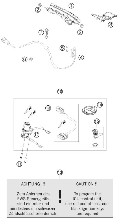 Náhled schématu INSTRUMENTS / LOCK SYSTEM