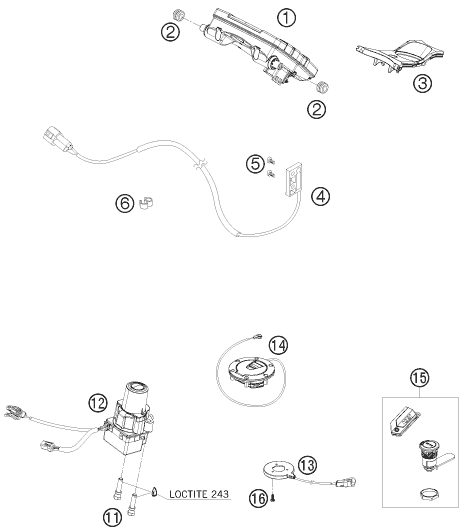 Náhled schématu INSTRUMENTS / LOCK SYSTEM