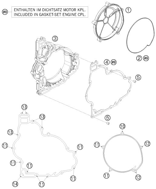 Náhled schématu CLUTCH COVER