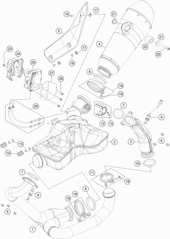 Náhled schématu EXHAUST SYSTEM