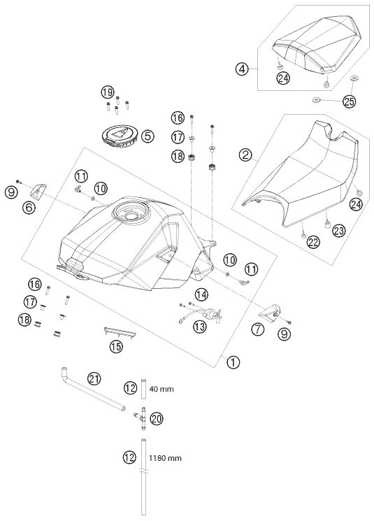 Náhled schématu TANK, SEAT