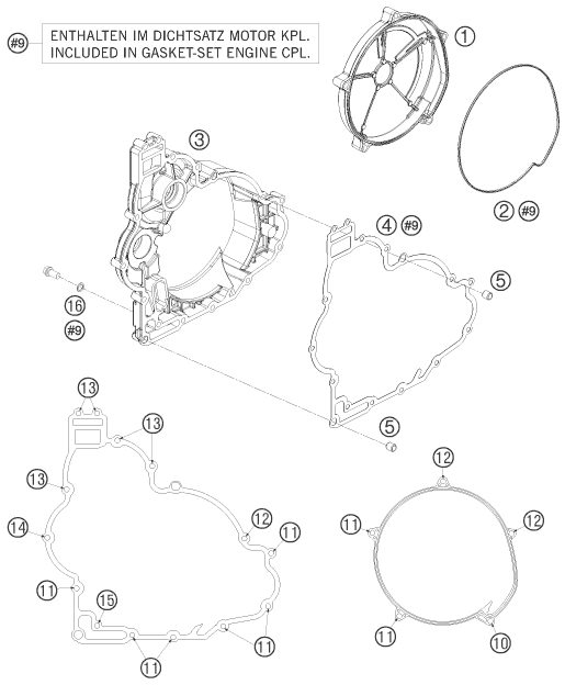Náhled schématu CLUTCH COVER