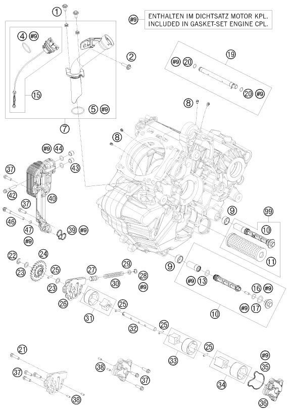Náhled schématu LUBRICATING SYSTEM