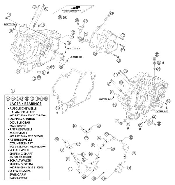 Náhled schématu ENGINE CASE