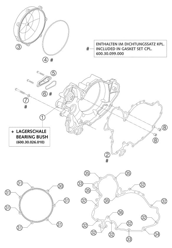 Náhled schématu CLUTCH COVER