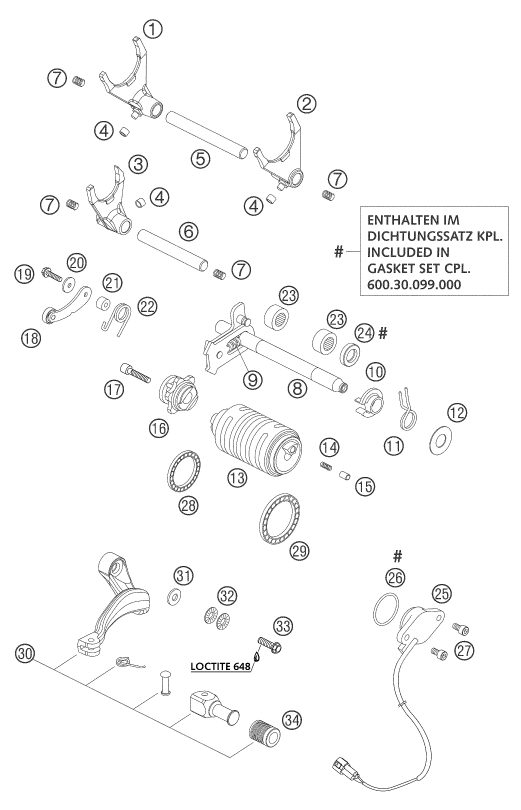 Náhled schématu SHIFTING MECHANISM