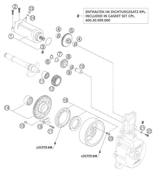 Náhled schématu ELECTRIC STARTER