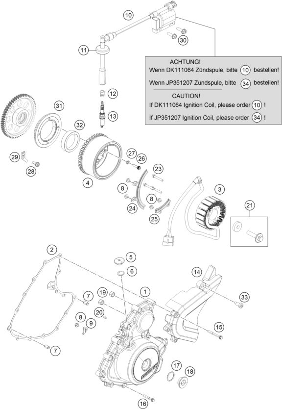 Náhled schématu IGNITION SYSTEM