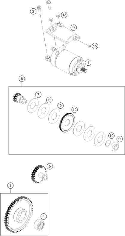 Náhled schématu ELECTRIC STARTER