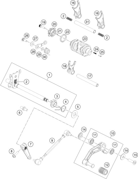 Náhled schématu SHIFTING MECHANISM