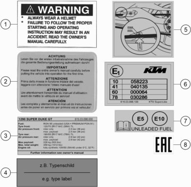 Náhled schématu TECHNIC INFORMATION STICKER
