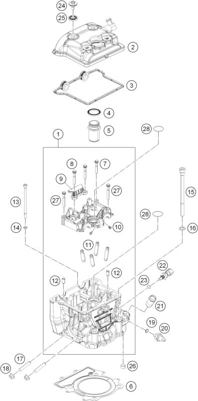Náhled schématu CYLINDER HEAD