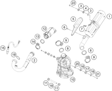 Náhled schématu EXHAUST SYSTEM