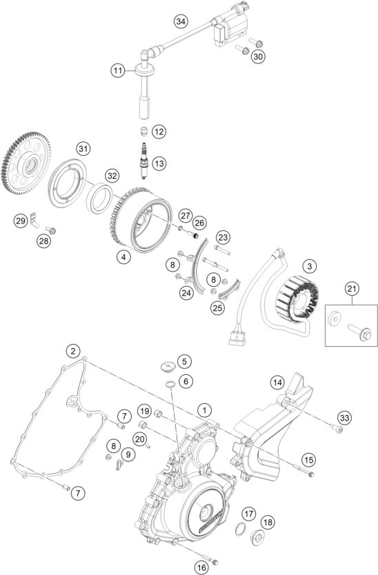 Náhled schématu IGNITION SYSTEM