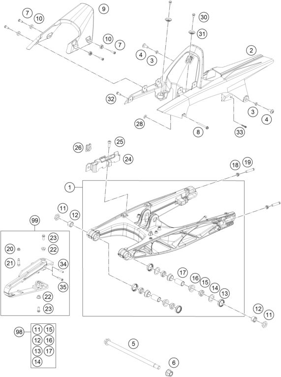 Náhled schématu SWING ARM