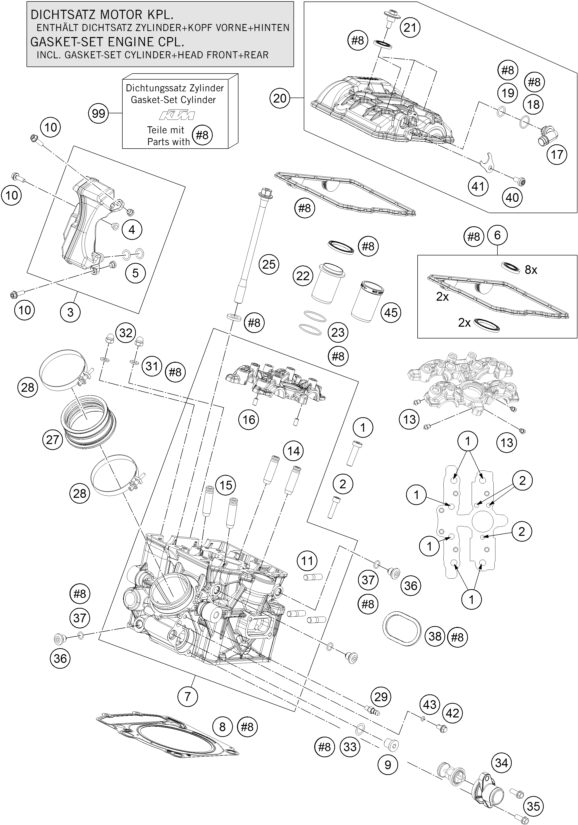 Náhled schématu CYLINDER HEAD REAR