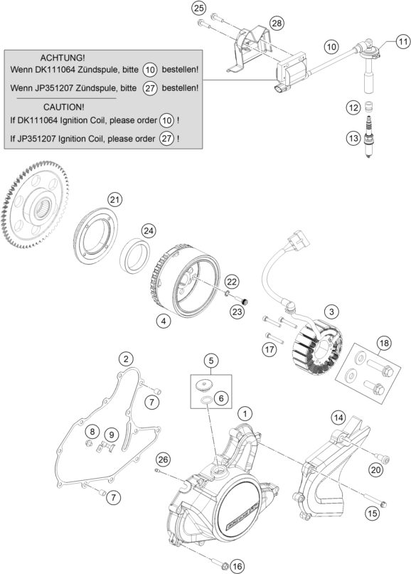 Náhled schématu IGNITION SYSTEM