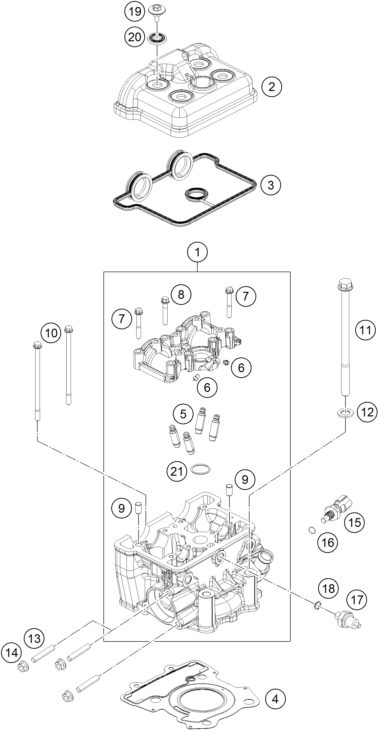 Náhled schématu CYLINDER HEAD