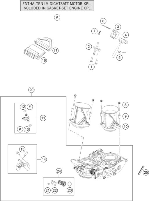 Náhled schématu THROTTLE BODY