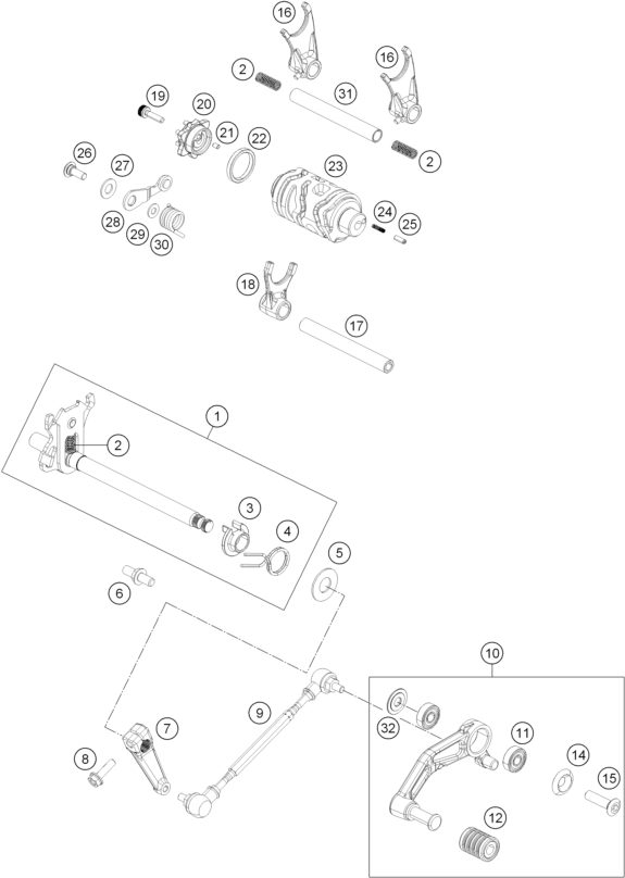 Náhled schématu SHIFTING MECHANISM