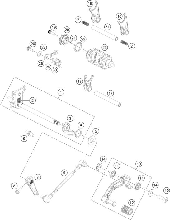 Náhled schématu SHIFTING MECHANISM