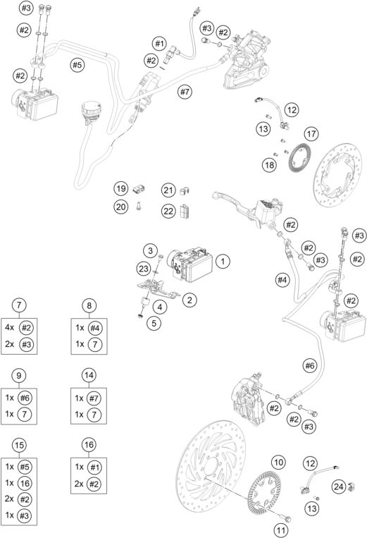 Náhled schématu ANTIBLOCK SYSTEM ABS