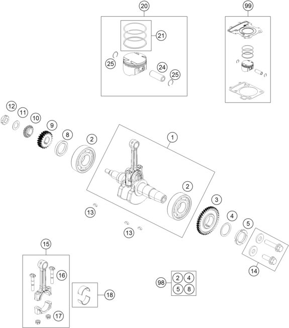 Náhled schématu CRANKSHAFT, PISTON