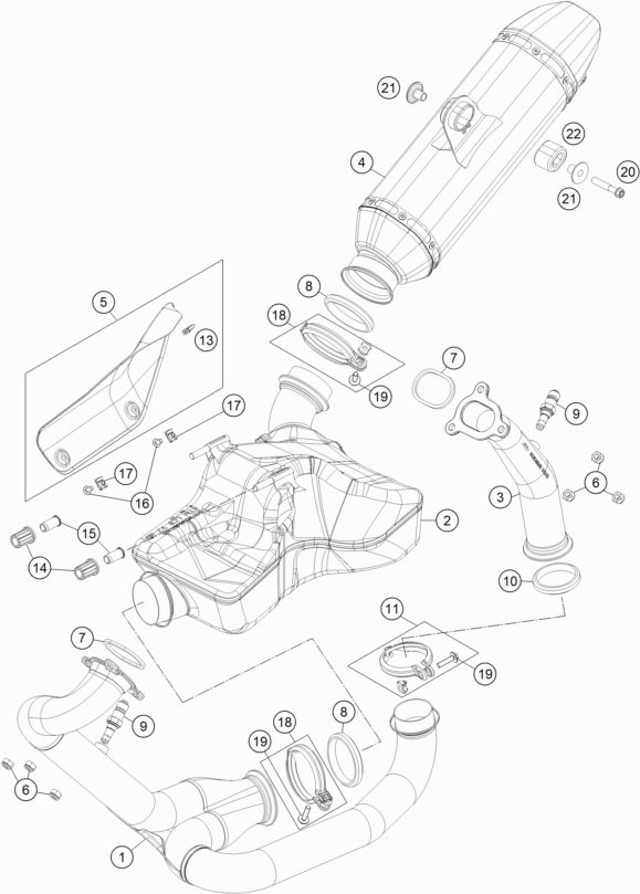 Náhled schématu EXHAUST SYSTEM
