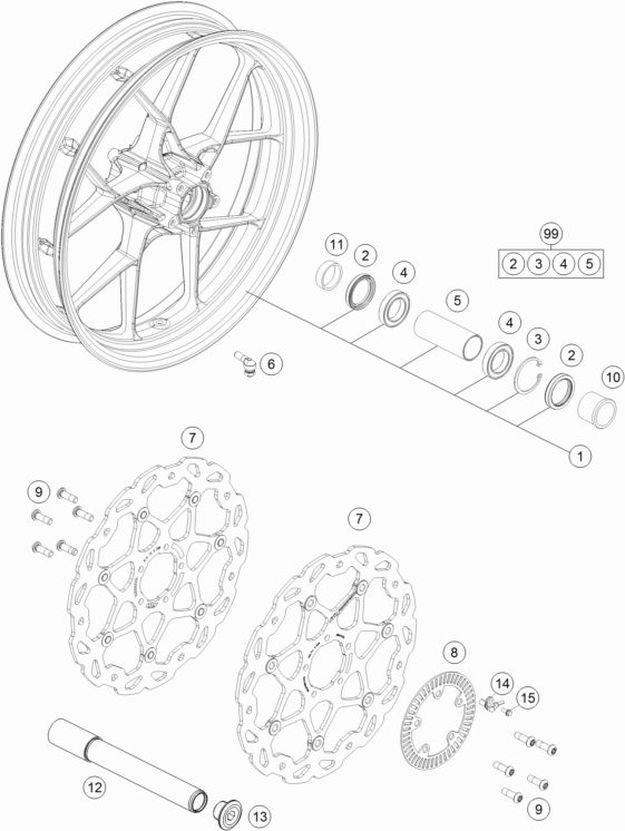 Náhled schématu FRONT WHEEL