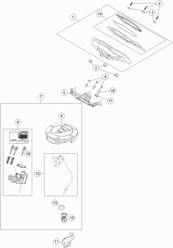 Náhled schématu INSTRUMENTS / LOCK SYSTEM